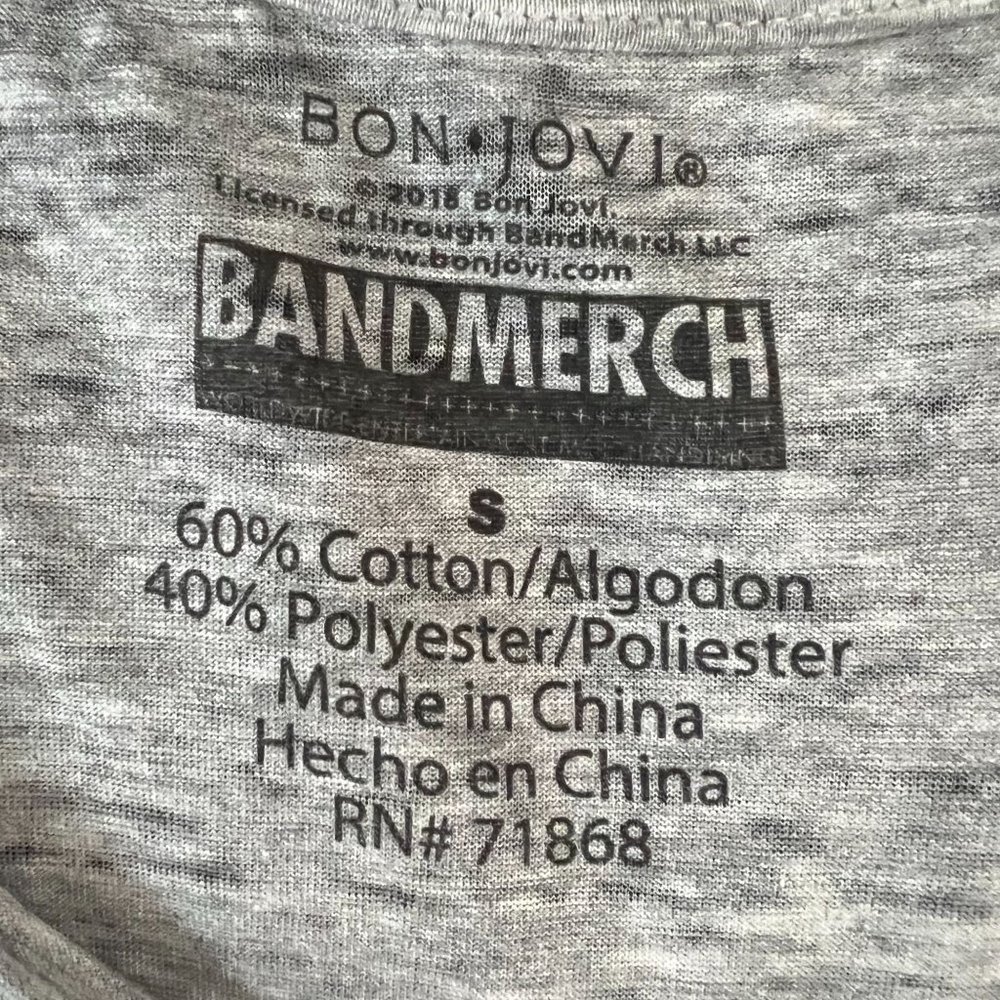 Bon Jovi You Give Love A Bad Name Womens S T-Shirt - Picture 4 of 4